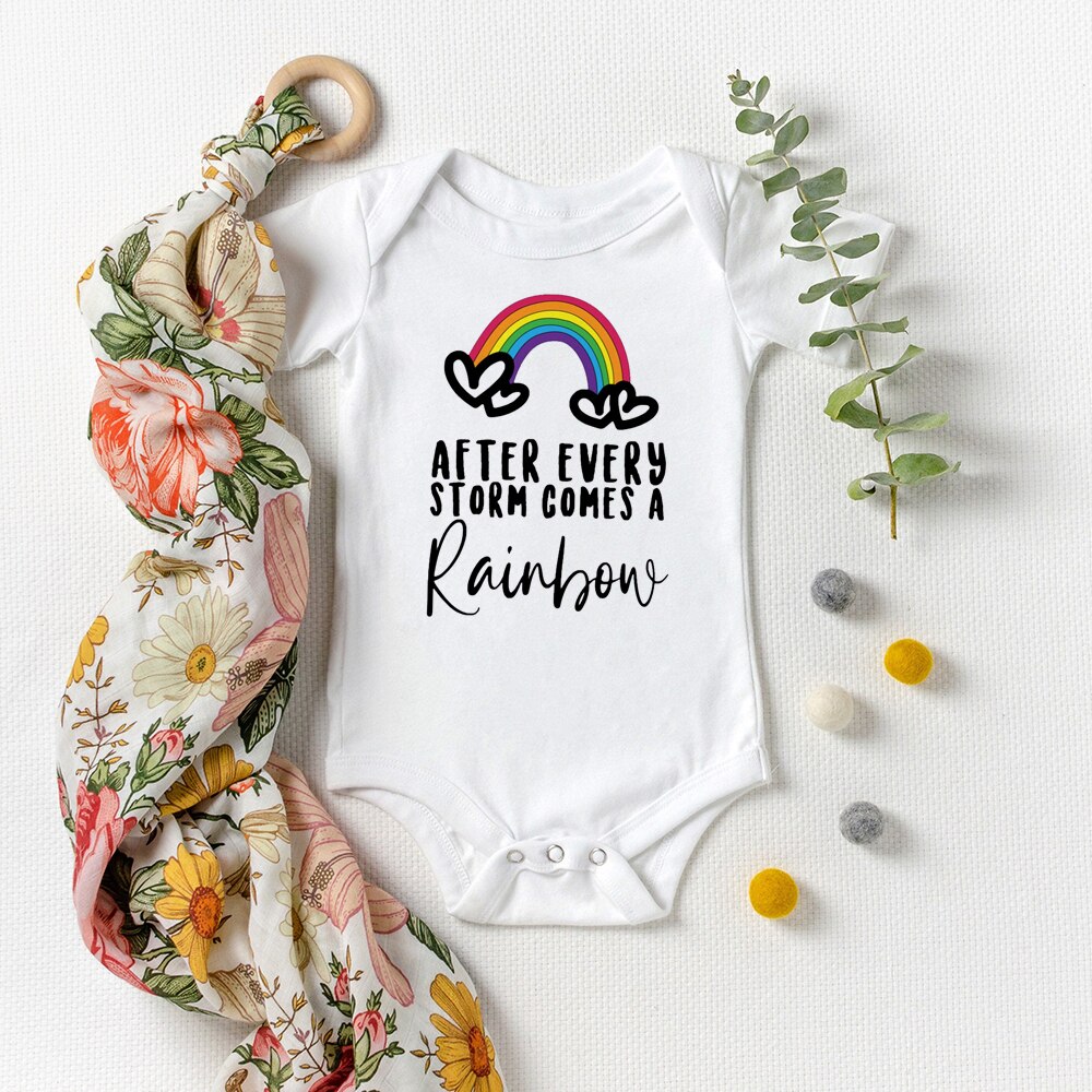 Cute Rainbow Baby Onesie